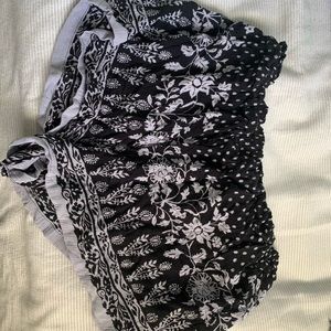 Grey and black, cloth/cotton shorts